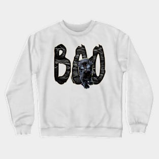 Halloween Kitten and the Word Boo Crewneck Sweatshirt